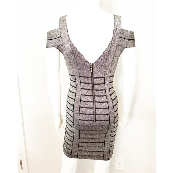 Guess Black and Gold Bandage Dress - Picture 7 of 7